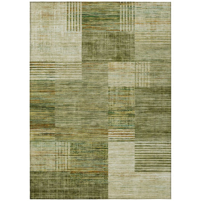 Machine Washable Indoor/Outdoor Chantille ACN2149 Aloe 3' x 5' Rug