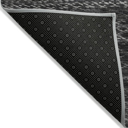 Machine Washable Indoor/Outdoor Chantille ACN2150 Charcoal 2'3"x7'6" Runner Rug