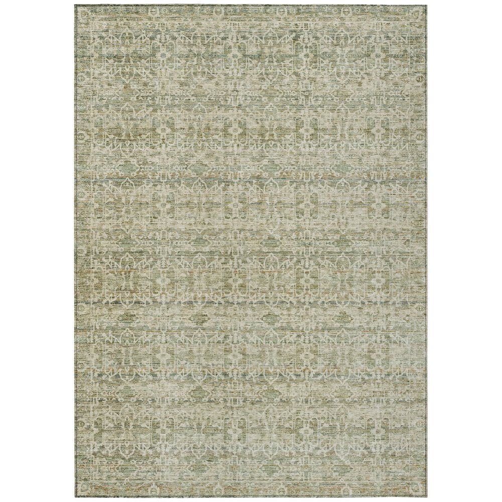 Machine Washable Indoor/Outdoor Chantille ACN2152 Sage 3' x 5' Rug