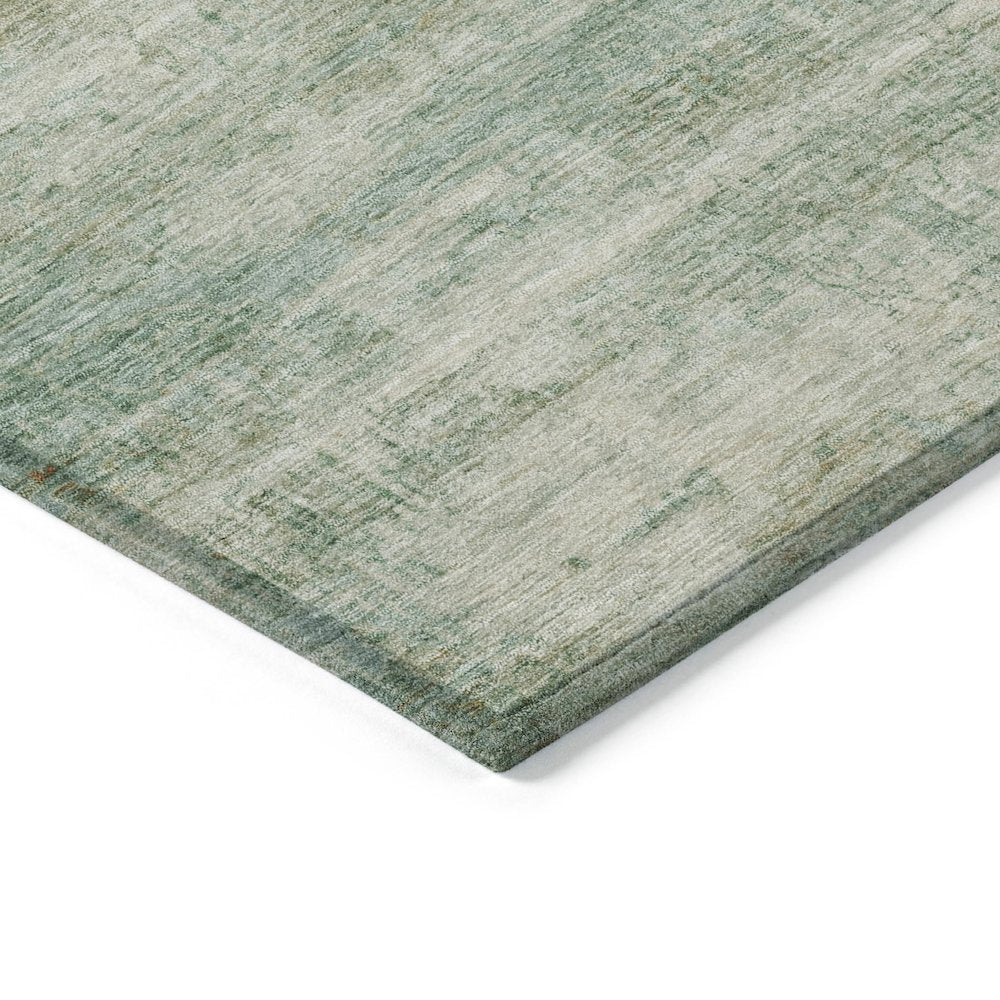 Machine Washable Indoor/Outdoor Chantille ACN2154 Green 2'3" x 7'6" Runner Rug