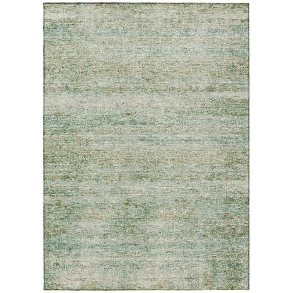 Machine Washable Indoor/Outdoor Chantille ACN2154 Green 3' x 5' Rug