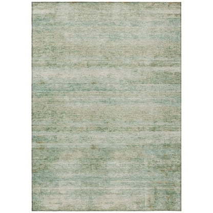 Machine Washable Indoor/Outdoor Chantille ACN2154 Green 3' x 5' Rug
