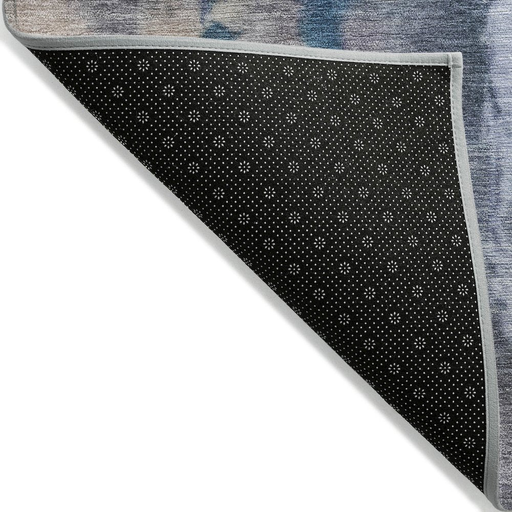 Machine Washable Indoor/Outdoor Chantille ACN2157 Blue 2'3" x 7'6" Runner Rug
