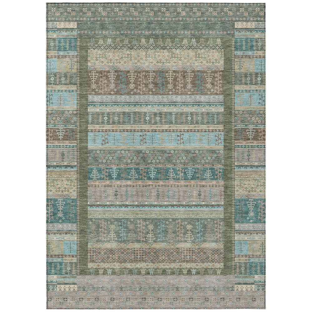 Machine Washable Indoor/Outdoor Chantille ACN2160 Aloe 3' x 5' Rug