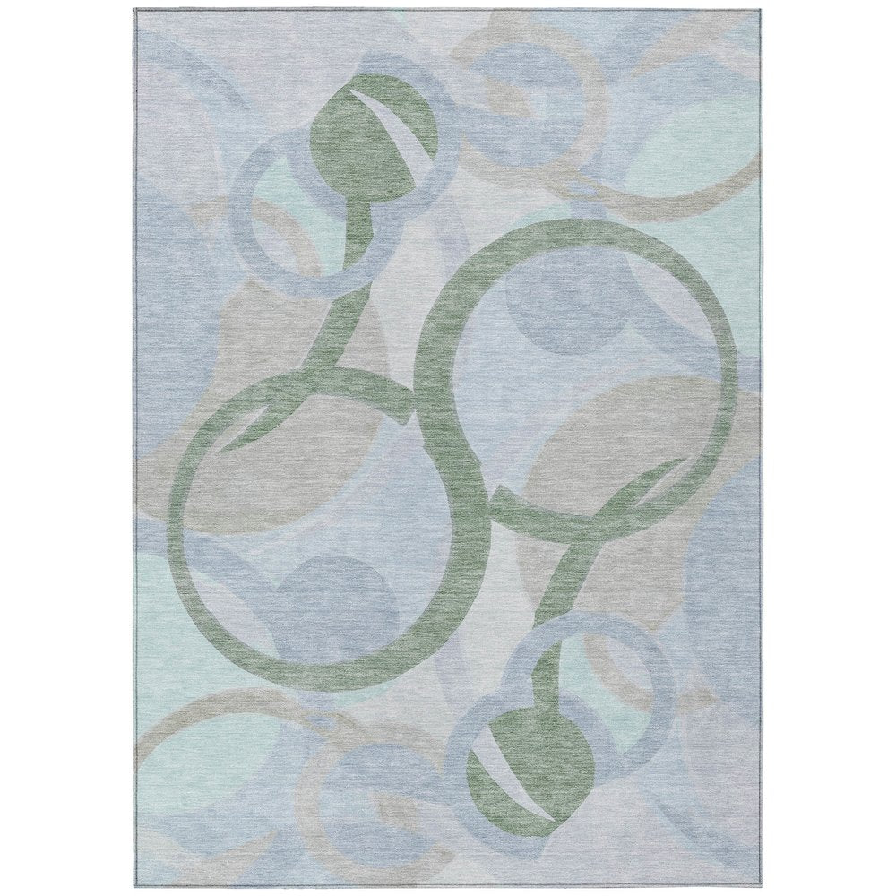 Machine Washable Indoor/Outdoor Chantille ACN2168 Sage 3' x 5' Rug