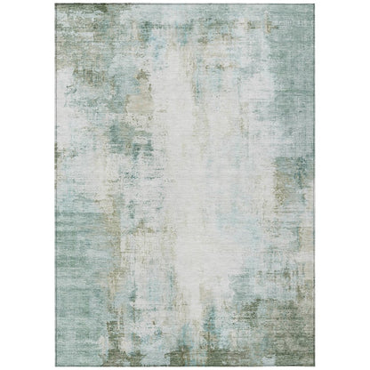 Machine Washable Indoor/Outdoor Chantille ACN2171 Sage 3' x 5' Rug