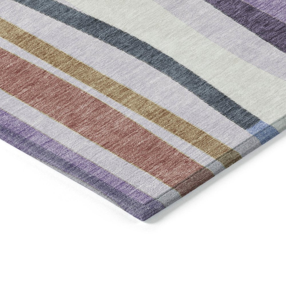 Machine Washable Indoor/Outdoor Chantille ACN2188 Lavender 2'3"x7'6" Runner Rug