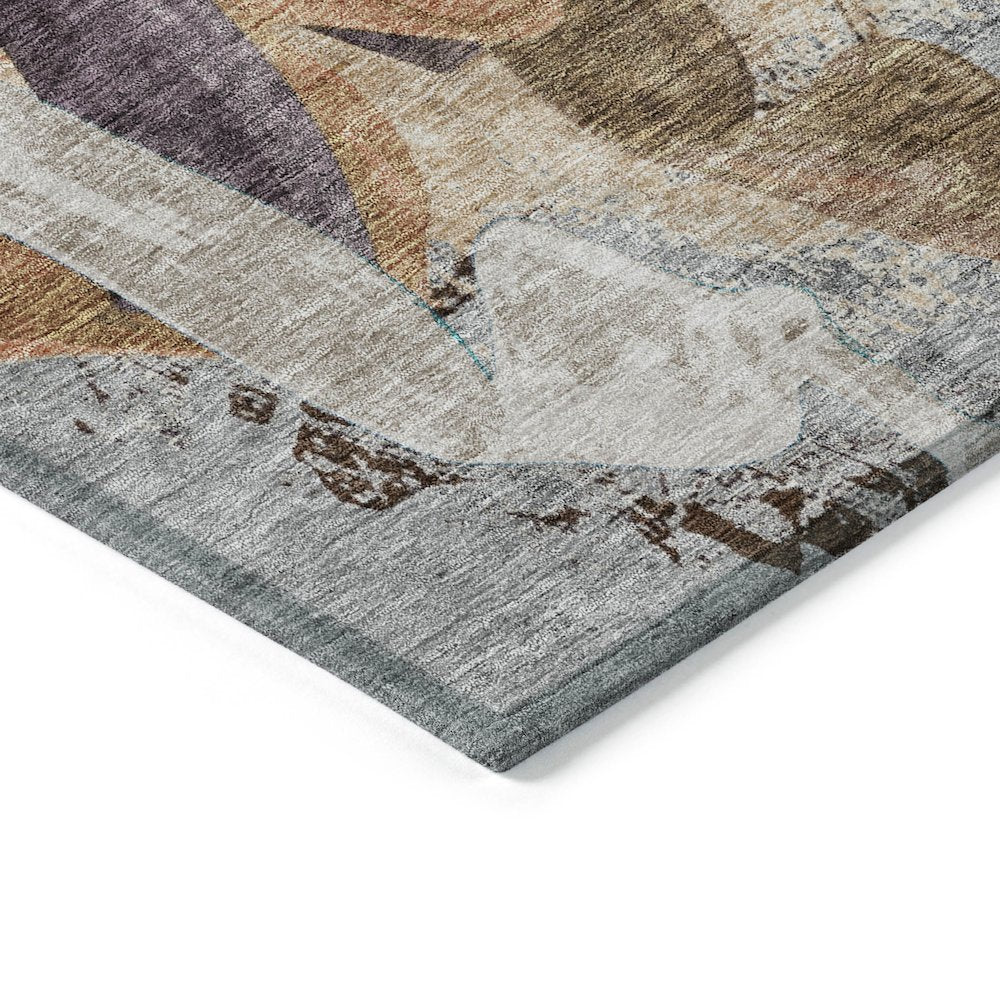 Machine Washable Indoor/Outdoor Chantille ACN2191 Gray 2'3" x 7'6" Runner Rug