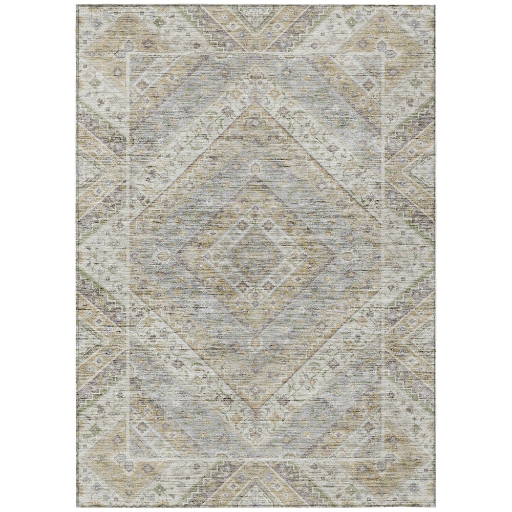 Machine Washable Indoor/Outdoor Chantille ACN2195 Ivory 3' x 5' Rug