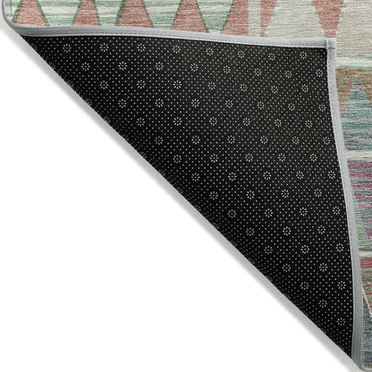 Machine Washable Indoor/Outdoor Chantille ACN2205 Salmon 2'3" x 7'6" Runner Rug