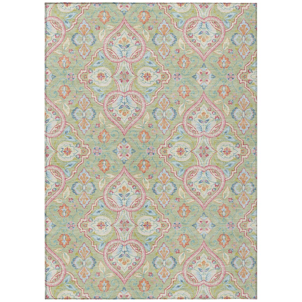 Machine Washable Indoor/Outdoor Chantille ACN2207 Aloe 3' x 5' Rug