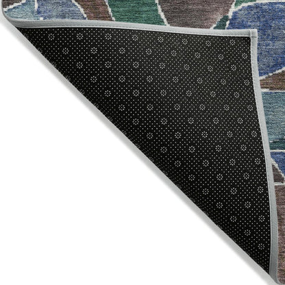 Machine Washable Indoor/Outdoor Chantille ACN2208 Blue 2'3" x 7'6" Runner Rug