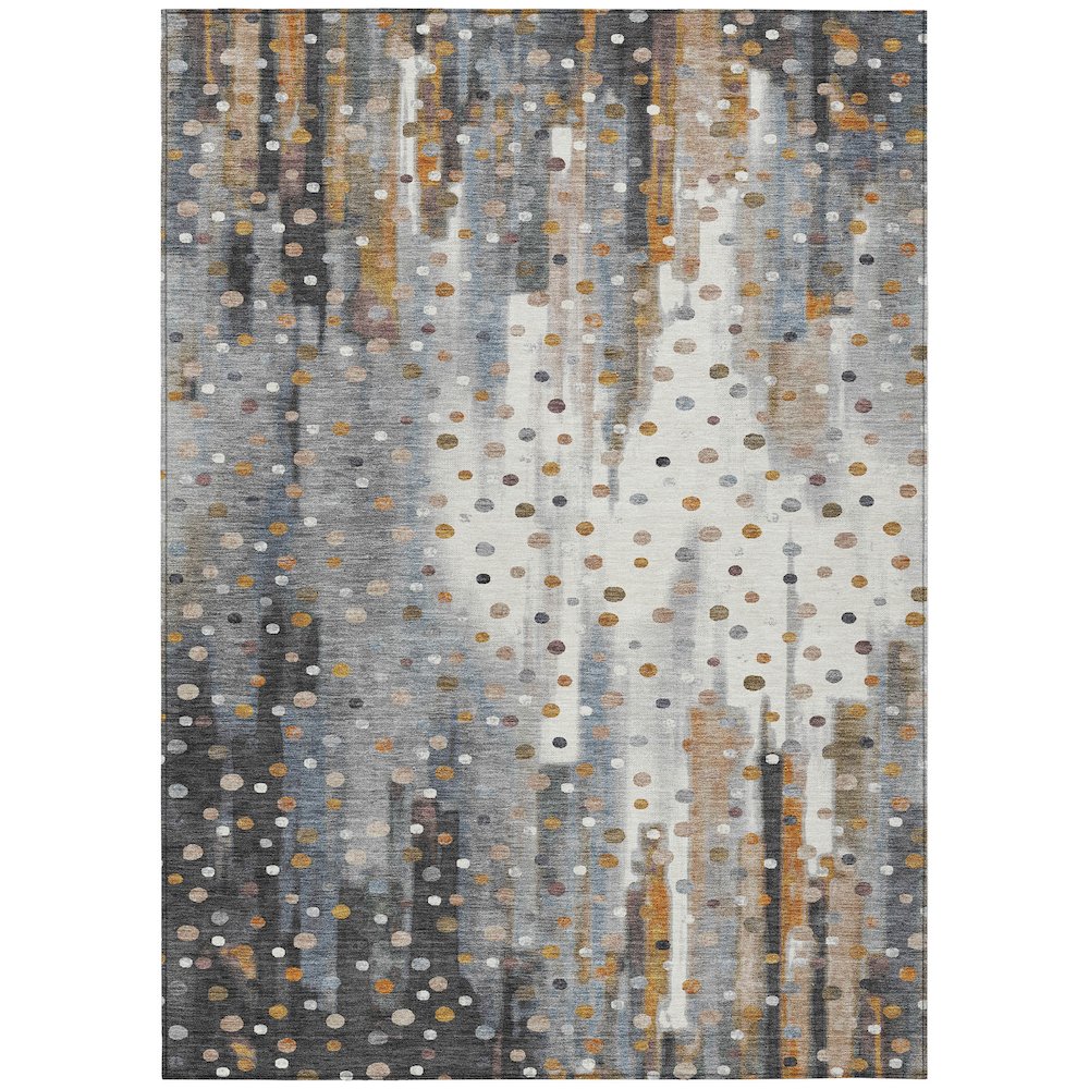 Machine Washable Indoor/Outdoor Chantille ACN2213 Gray 3' x 5' Rug