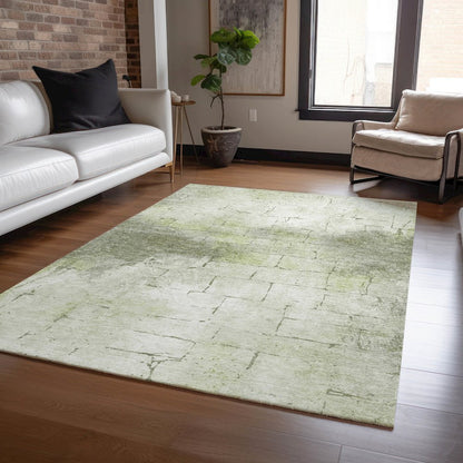 Machine Washable Indoor/Outdoor Chantille ACN2215 Aloe 3' x 5' Rug