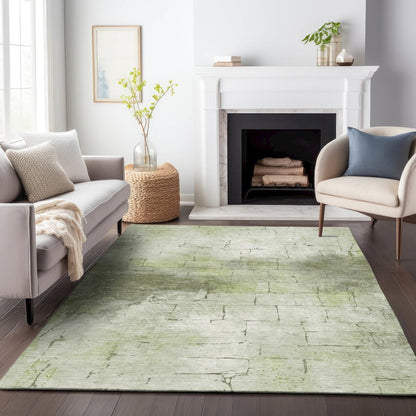 Machine Washable Indoor/Outdoor Chantille ACN2215 Aloe 3' x 5' Rug