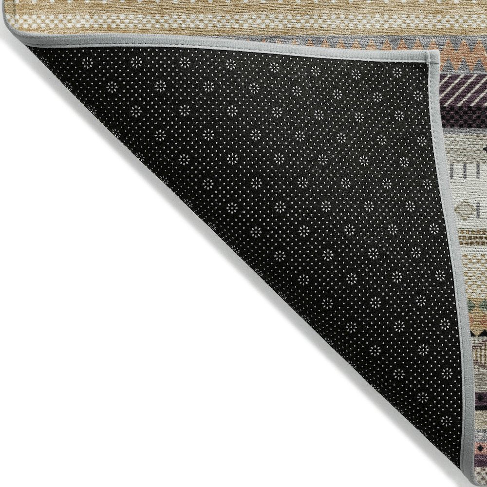 Machine Washable Indoor/Outdoor Chantille ACN2218 Khaki 2'3" x 7'6" Runner Rug