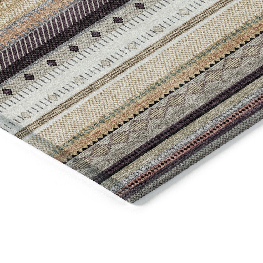 Machine Washable Indoor/Outdoor Chantille ACN2218 Khaki 2'3" x 7'6" Runner Rug
