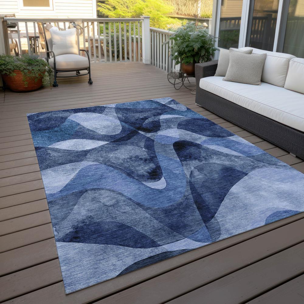 Chantille ACN536 Blue 3' x 5' Rug