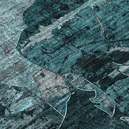 Chantille ACN555 Teal 2'3" x 7'6" Rug