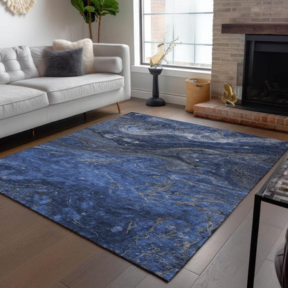 Chantille ACN599 Blue 3' x 5' Rug