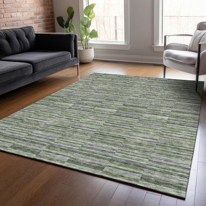 Chantille ACN816 Green 3' x 5' Rug