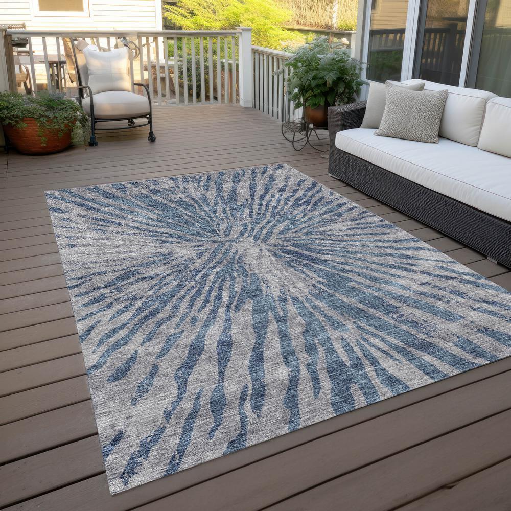 Chantille ACN818 Blue 3' x 5' Rug