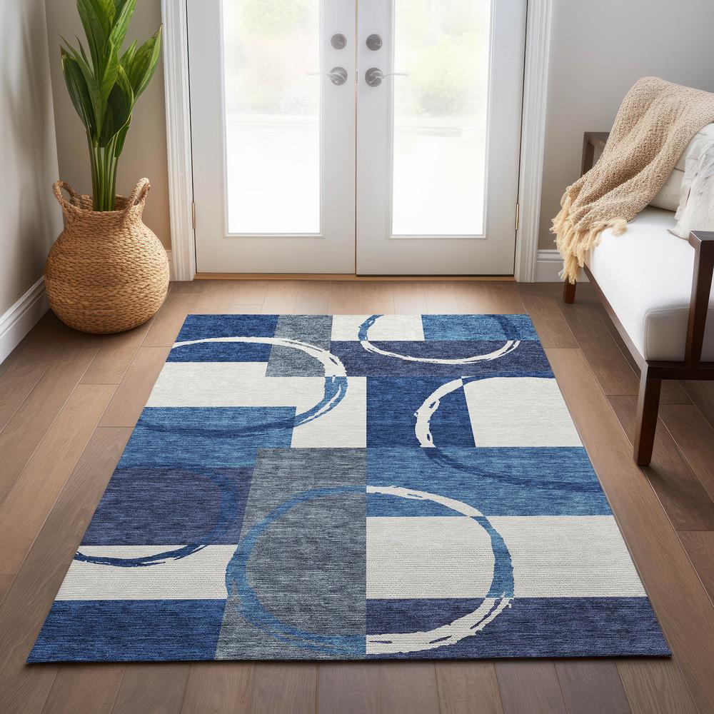 Chantille ACN943 Blue 3' x 5' Rug