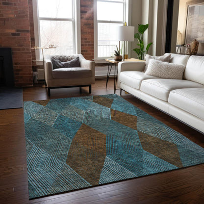 Chantille ACN962 Teal 3' x 5' Rug