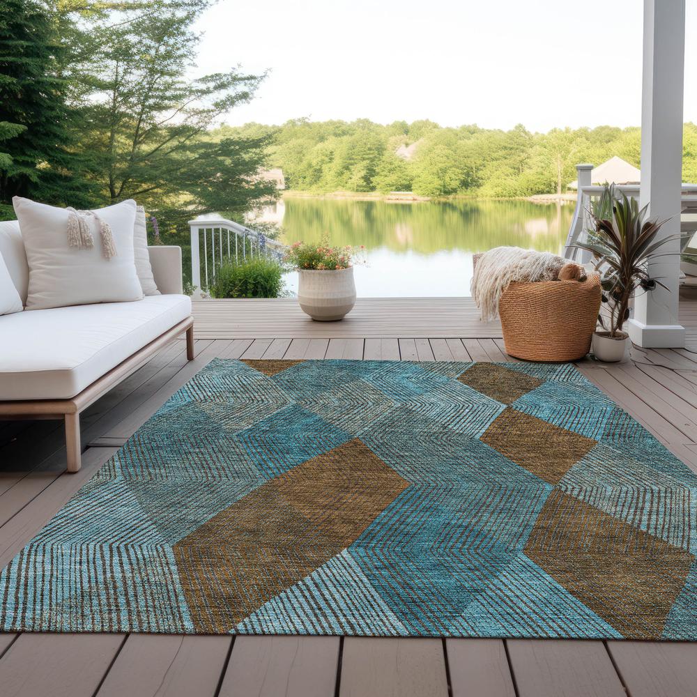 Chantille ACN962 Teal 3' x 5' Rug