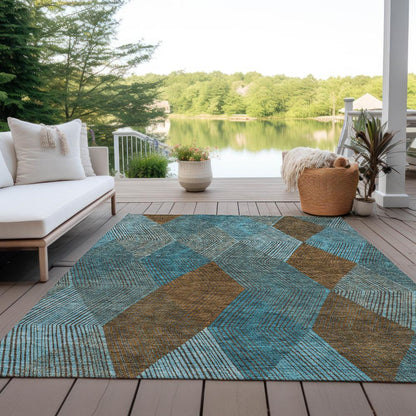 Chantille ACN962 Teal 3' x 5' Rug