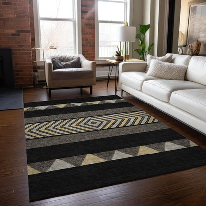 Chantille ACN965 Black 3' x 5' Rug