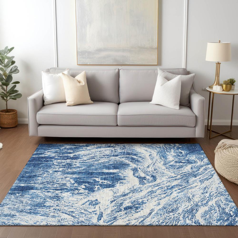 Chantille ACN971 Blue 3' x 5' Rug