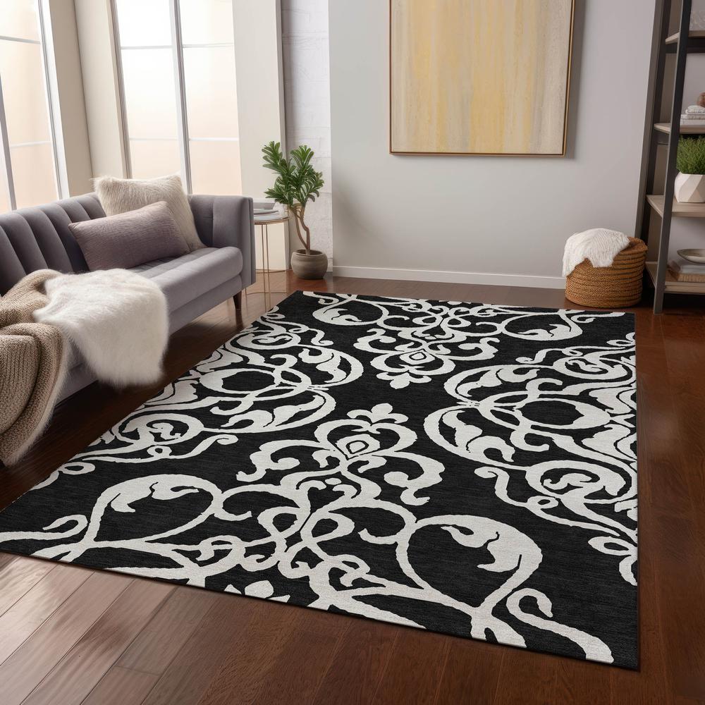 Chantille ACN973 Black 3' x 5' Rug