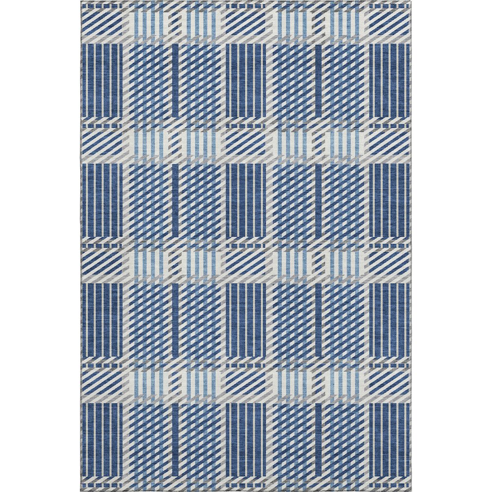 Premium Machine Washable Mayfield AMF1000 Navy 3' x 5' Rug