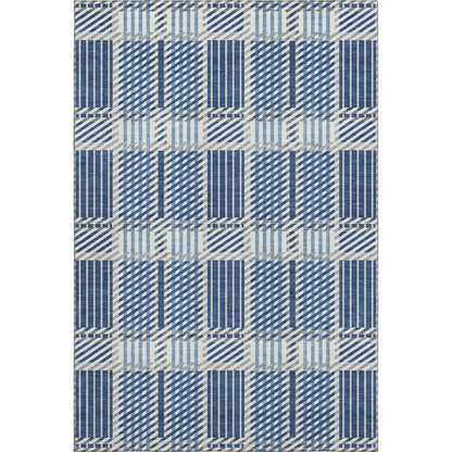 Premium Machine Washable Mayfield AMF1000 Navy 3' x 5' Rug