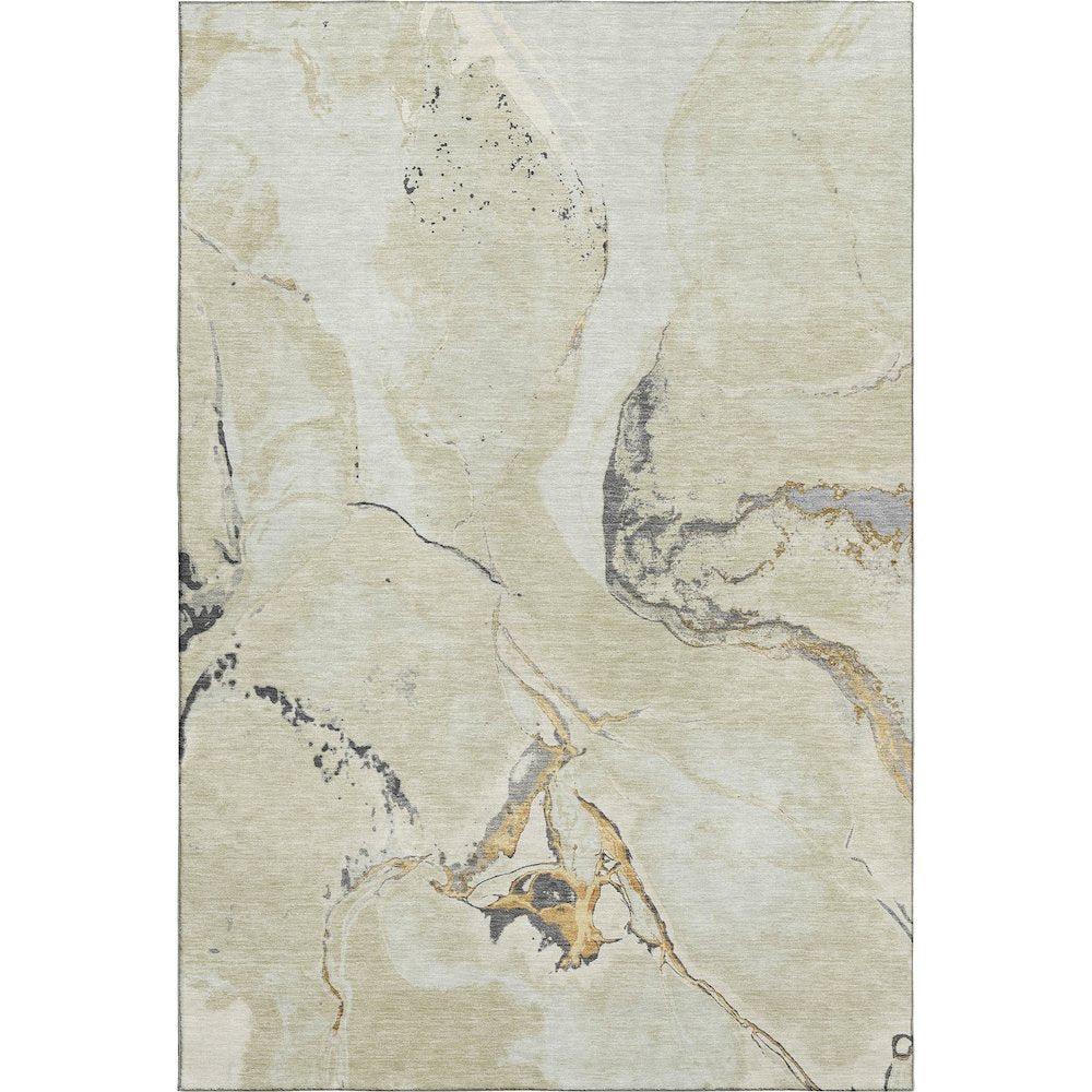 Premium Machine Washable Mayfield AMF1005 Ivory 3' x 5' Rug