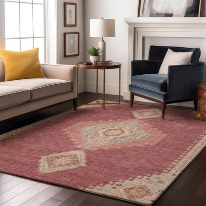 Premium Machine Washable Mayfield AMF1014 Blush 3' x 5' Rug