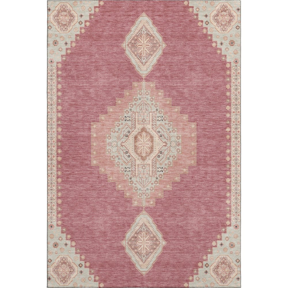 Premium Machine Washable Mayfield AMF1014 Blush 3' x 5' Rug