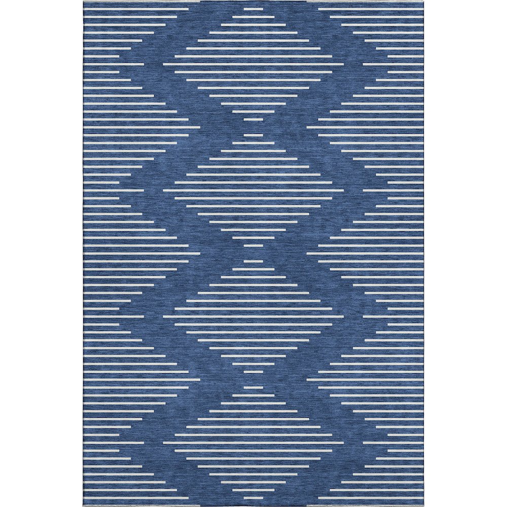 Premium Machine Washable Mayfield AMF1016 Navy 3' x 5' Rug