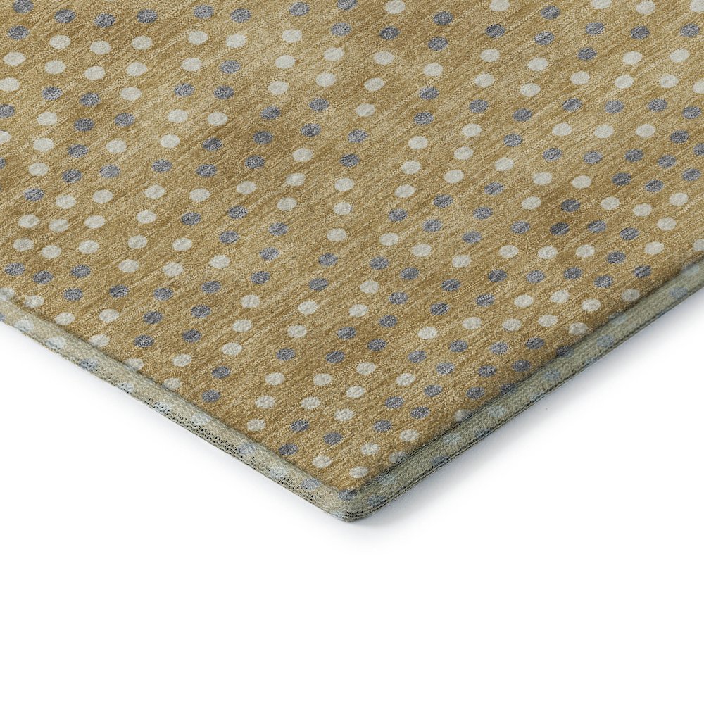 Premium Machine Washable Mayfield AMF1021 Gold 2'3" x 7'6" Runner Rug