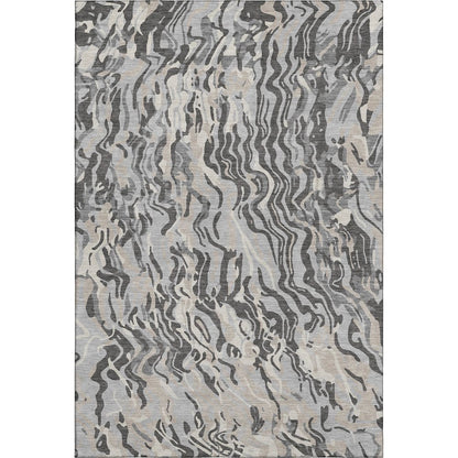 Premium Machine Washable Mayfield AMF1038 Gray 3' x 5' Rug