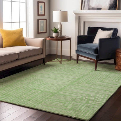 Premium Machine Washable Mayfield AMF1045 Mint 3' x 5' Rug