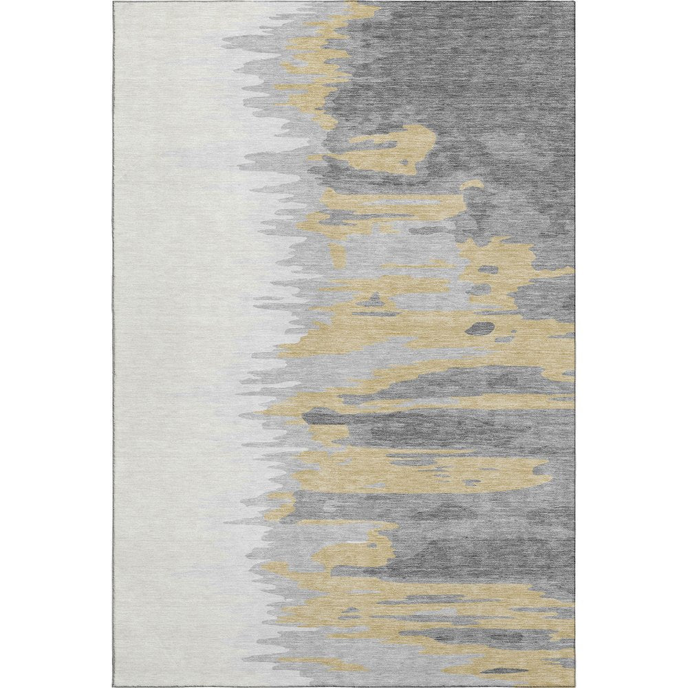 Premium Machine Washable Mayfield AMF1050 Gray 3' x 5' Rug