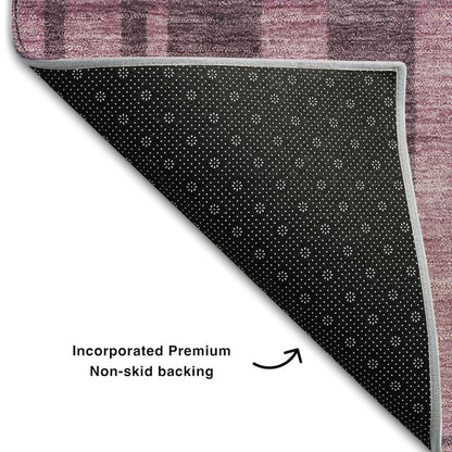 Premium Machine Washable Mayfield AMF1063 Blush 2'3" x 7'6" Runner Rug
