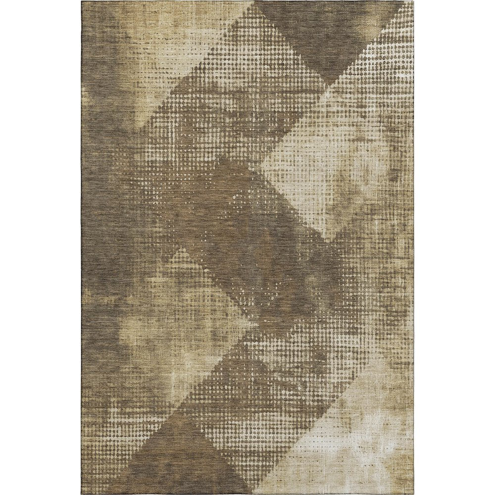 Premium Machine Washable Mayfield AMF1065 Brown 3' x 5' Rug