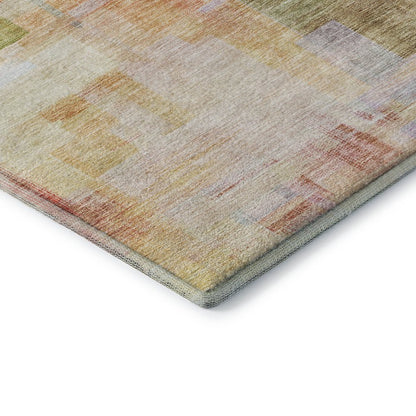 Premium Machine Washable Mayfield AMF1067 Coral 2'3" x 7'6" Runner Rug