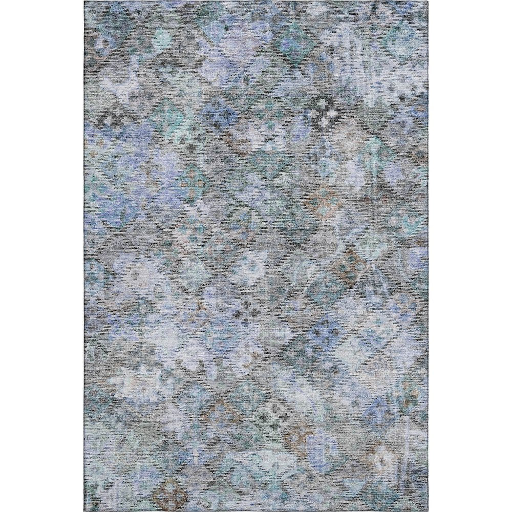 Premium Machine Washable Mayfield AMF1109 Blue 3' x 5' Rug
