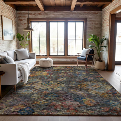 Premium Machine Washable Mayfield AMF1109 Gray 3' x 5' Rug