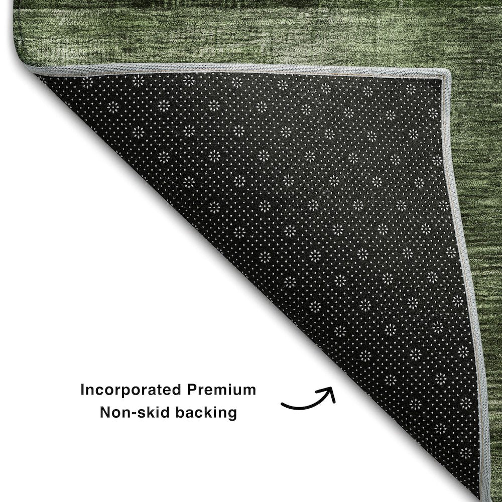 Premium Machine Washable Mayfield AMF1114 Fern 2'3" x 7'6" Runner Rug