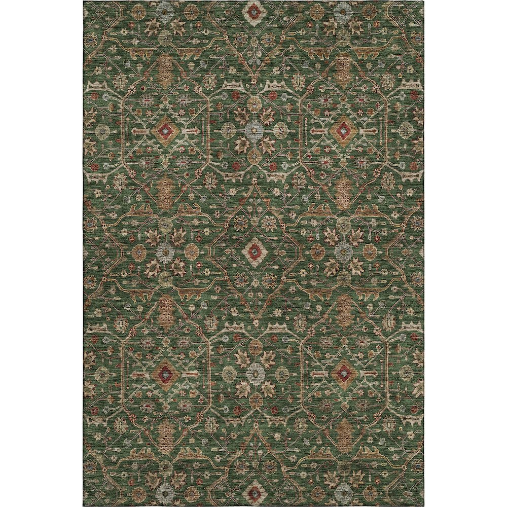 Premium Machine Washable Mayfield AMF1130 Emerald 3' x 5' Rug